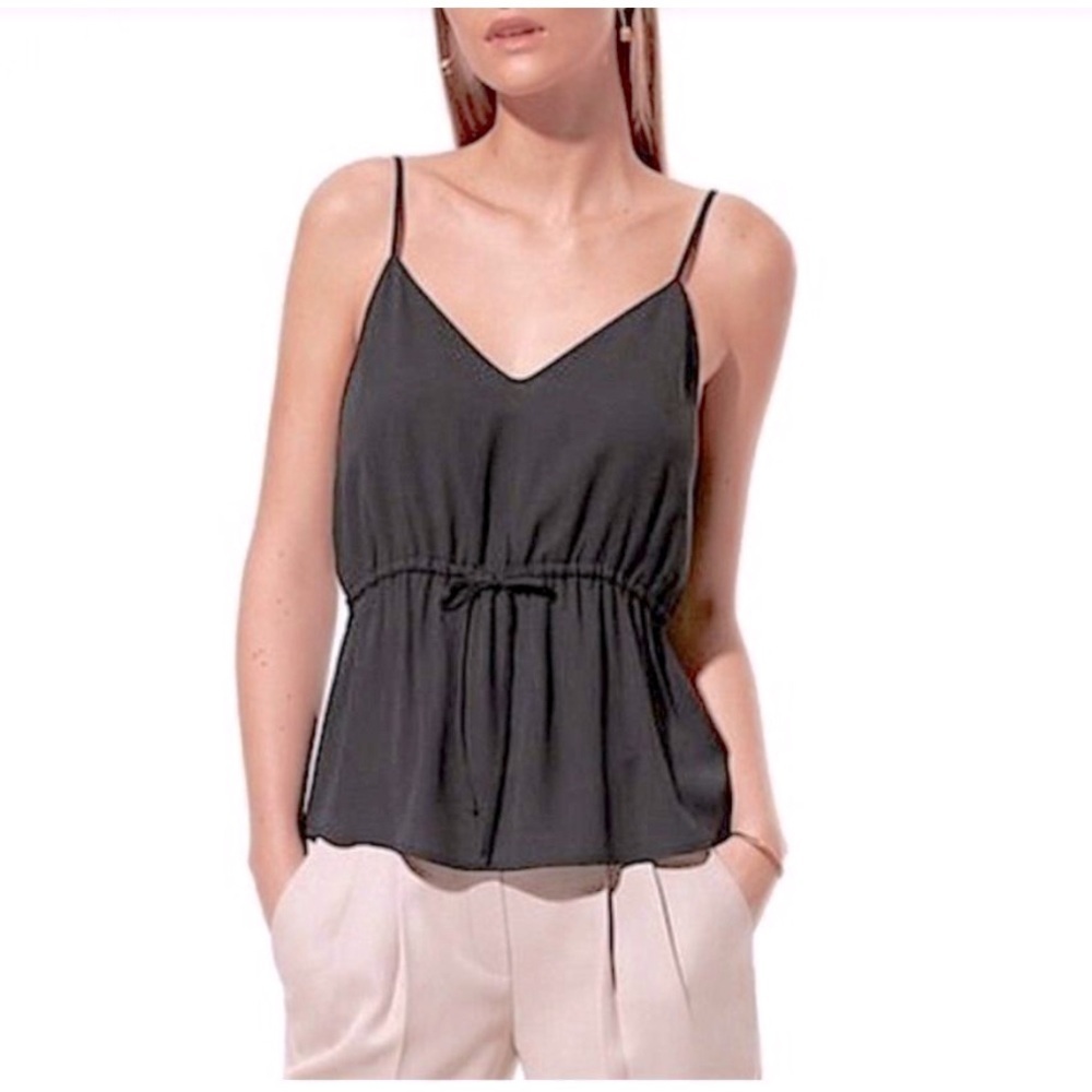 Aritzia | Babaton Warren Sleeveless Camisole with Tie Waist | Black Size Medium